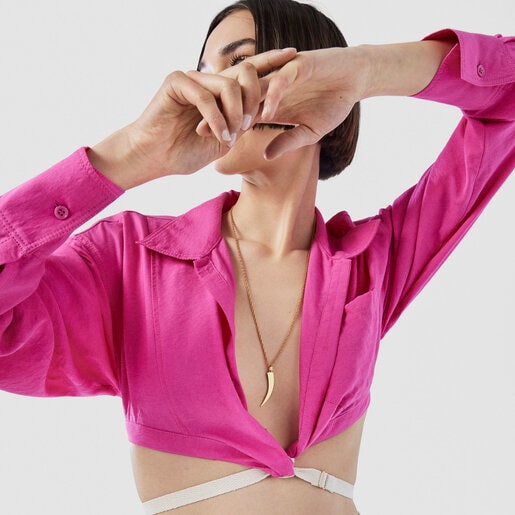 ペンダント  TOUS Good Vibes  Horn  イエローゴールドコーティング