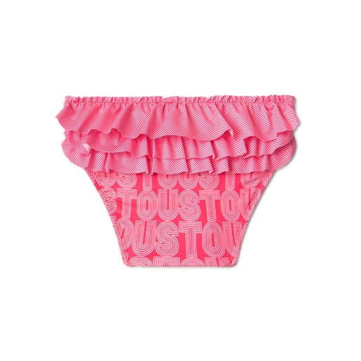 Girls bikini bottoms in Line coral