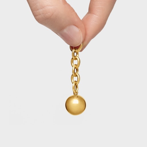 18kt gold plating over silver Pendant Plump