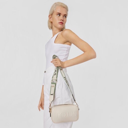 Beige TOUS La Rue Crossbody Reporter Bag