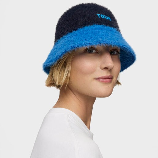 Gorro azul TOUS Fluffy