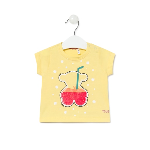 Camiseta amarilla niña zara hot sale