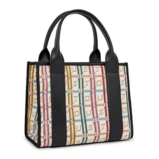 Medium black and white Amaya Shopping bag TOUS Crossroad