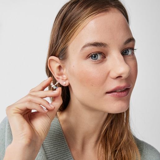 Серебряные серьги Mini Color с драгоценными камнями - TOUS