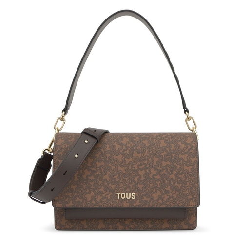 Bandolera mediana marrón Audree Kaos Mini Lines