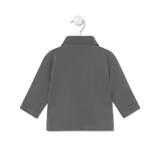 Polo estrella/osos Casual Gris