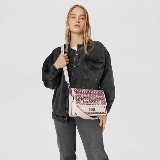 תיק צד TOUS Vera Audree בינוני בצבע ורוד