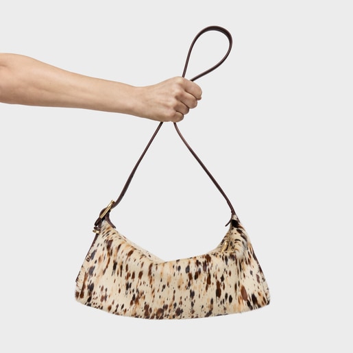Wild brown leather Crossbody bag TOUS Fold