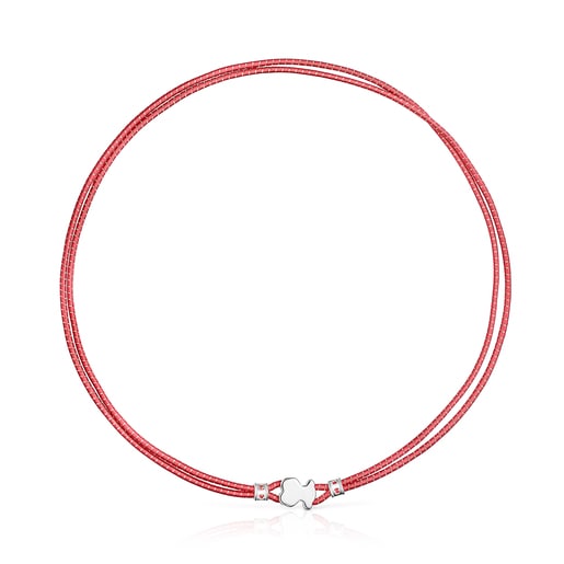 Collier élastique Sweet Dolls rouge