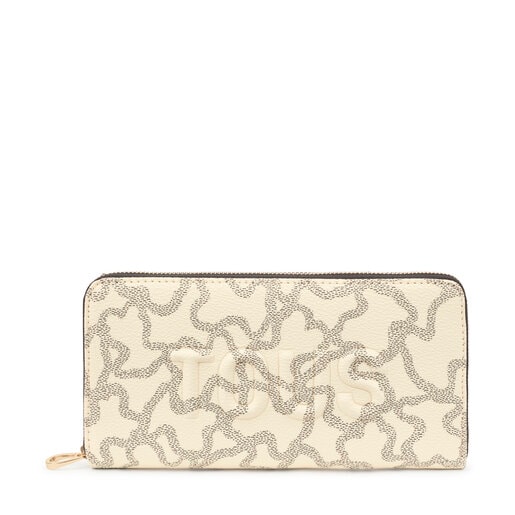 TOUS Beige Kaos Icon hanging phone pouch with wallet | Westland Mall