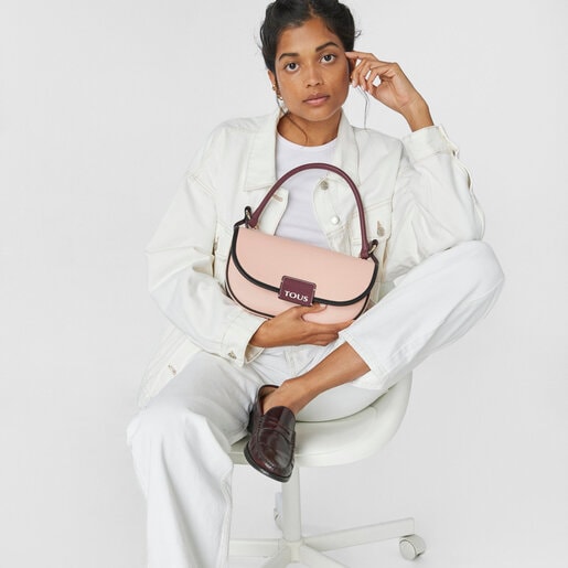 Pink TOUS Half-moon Baguette crossbody bag