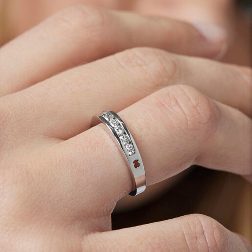 White Gold TOUS Diamond Ring with Diamonds 0.45ct