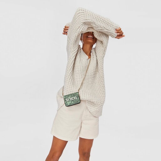 Monedero colgante caqui TOUS Kaos Mini Evolution