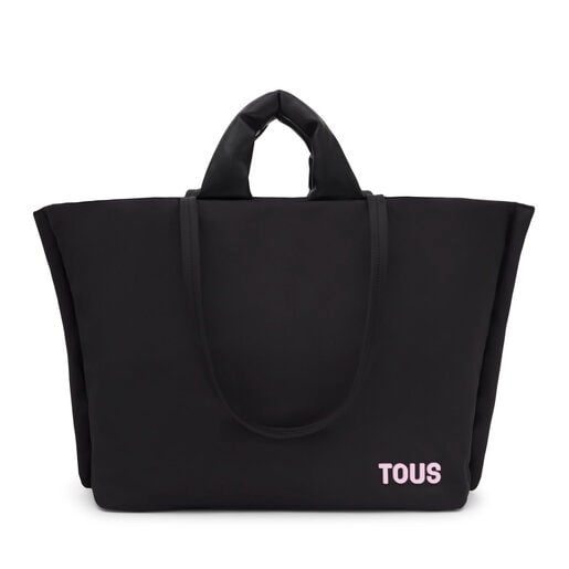 Τσάντα-καλάθι TOUS Cushion σε μαύρο χρώμα