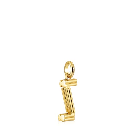 Medium 18kt gold plating over silver letter Z Pendant TOUS Alphabet