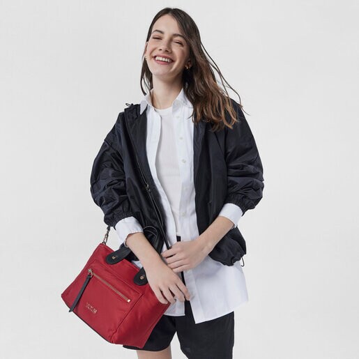 Маленькая красная сумка-тоут Shelby