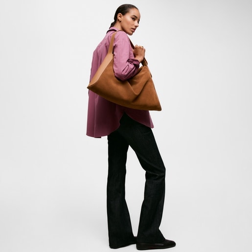 תיק צד בגוון קאמל מקולקציית TOUS Arlette