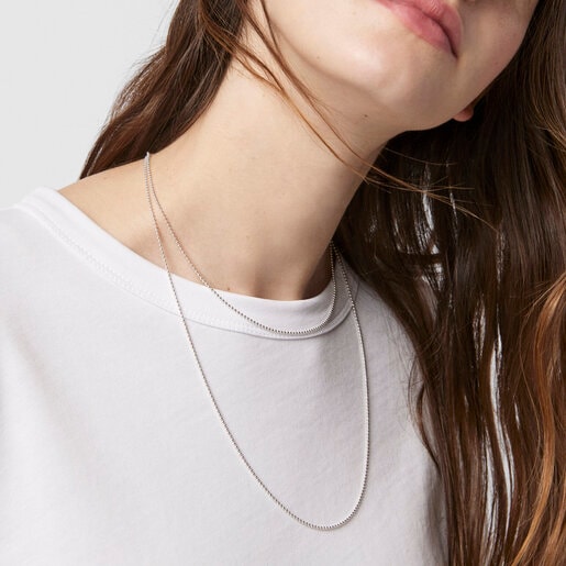Medium 58 cm Silver TOUS Chain Chain.