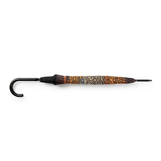 ブルーカラーとオレンジカラーのラージサイズの傘 Kaos Mini Stamp