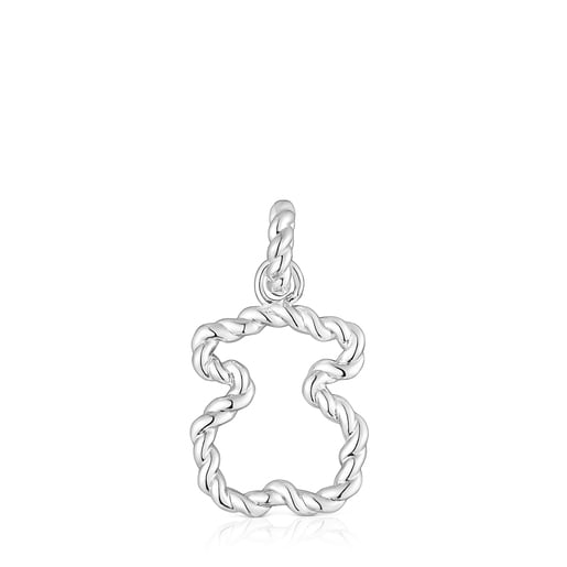 Pendentif avec silhouette ourson Twisted