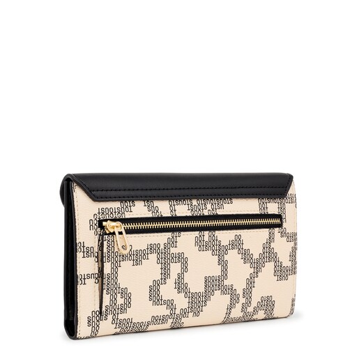 ארנק דש Kaos Pix בצבע בז'