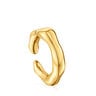 Anillo abierto con baño de oro 18 kt sobre plata Tabit