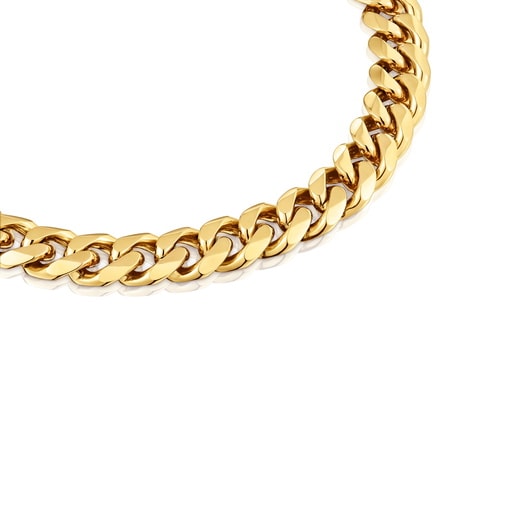 Gold-colored steel curb chain Necklace TOUS Basics