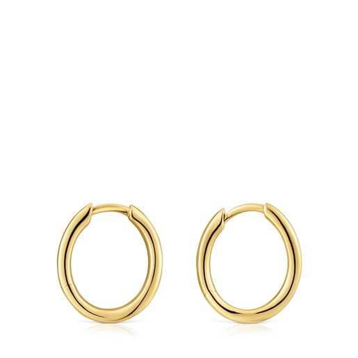 Aretes aro de oro 14 mm New Hav