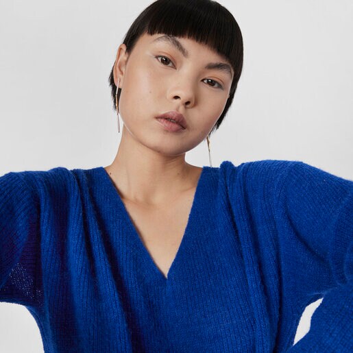 Long silver and silver vermeil Lure Earrings