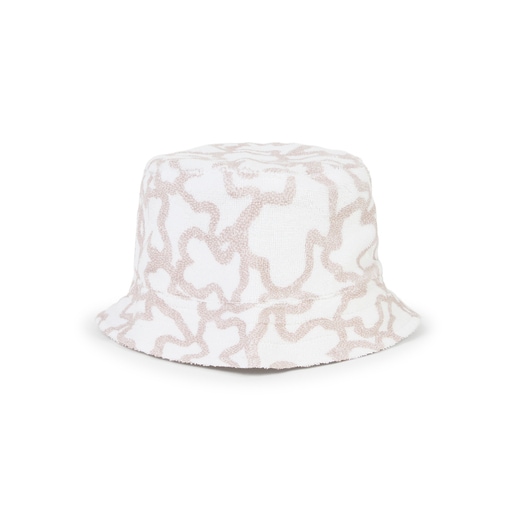 Gorro de bebé de rizo Kaos beige