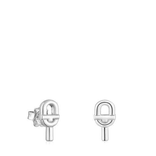 Pendientes pequeños de plata 14 mm TOUS MANIFESTO