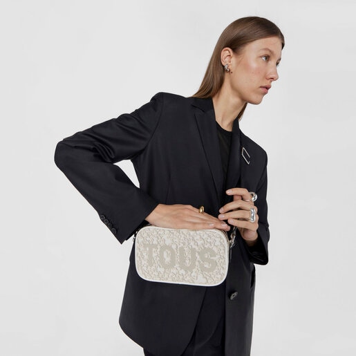 תיק צד בסגנון כתבים Kaos Mini Evolution בצבע אפור