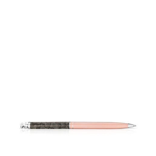 Steel TOUS Kaos Ballpoint pen lacquered in pink