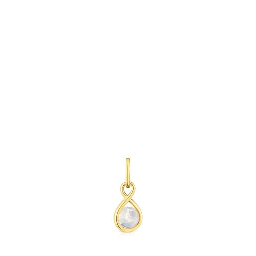 Silver vermeil Pendant with moonstone Alma Motif | TOUS