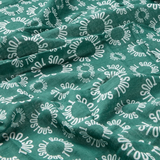 Baby muslin in Muse green