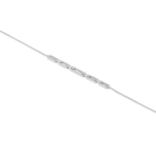 Chain Bracelet in white gold with diamonds Les Classiques