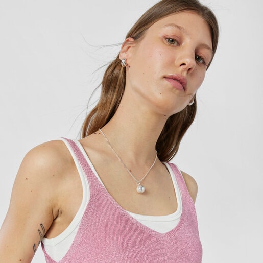 תליון כדור דובון TOUS Beach Disco בקוטר 15 מ"מ מכסף