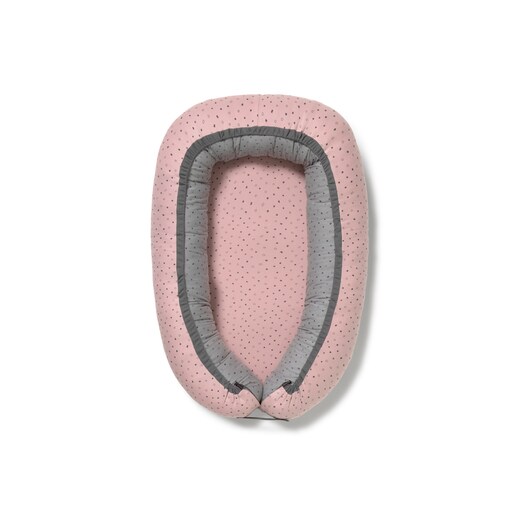 Baby sleep nest in Mini pink