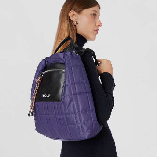 Purple TOUS Empire Padded Backpack