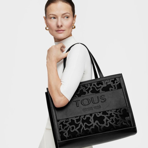 Large black Amaya Kaos Shock shopping bag