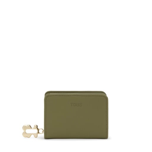 Billetera verde oliva TOUS Fold