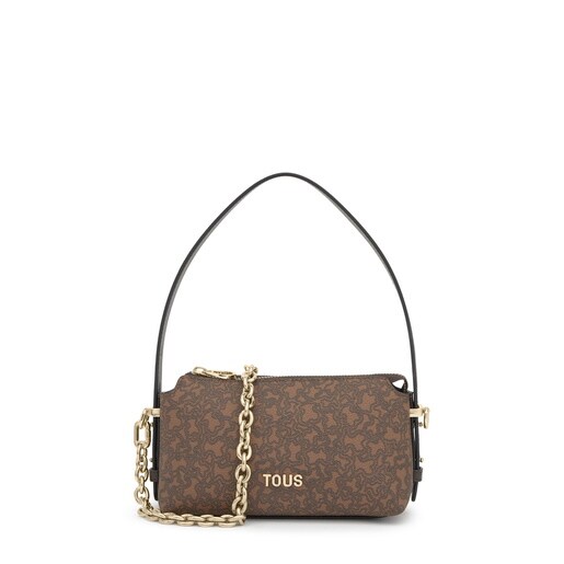 Mini bolso marrón Kaos Mini Lines