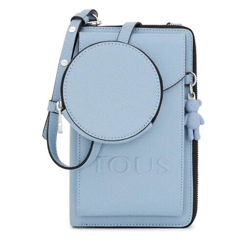 Blue TOUS La Rue Hanging Phone Pouch with Wallet