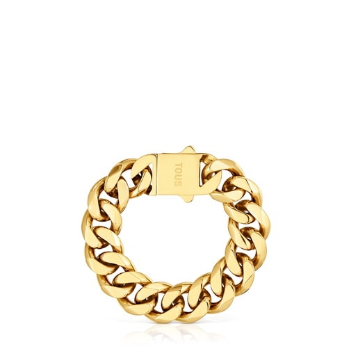 Gold-colored steel curb chain Bracelet TOUS Basics