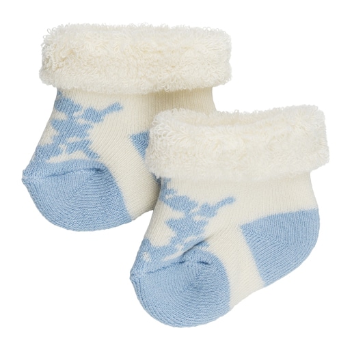 Conjunto de peúgas urso Sweet Socks azul celeste
