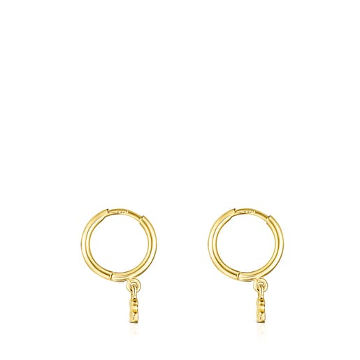 Aretes Cool Joy con baño de oro 18 kt sobre plata