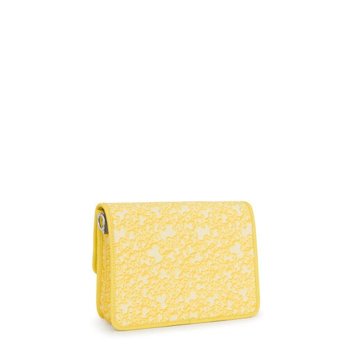 Medium yellow Kaos Mini Evolution Audree Crossbody bag | TOUS