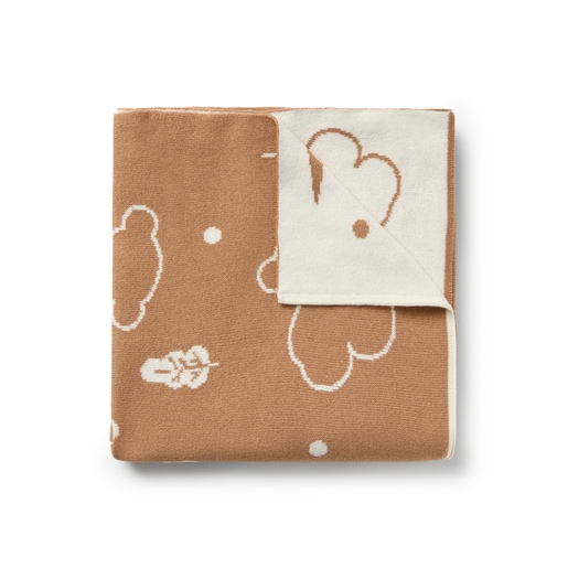 Reversible baby blanket in Nilo bears brown