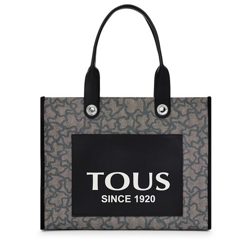 Large black Amaya Kaos Icon Shopping bag