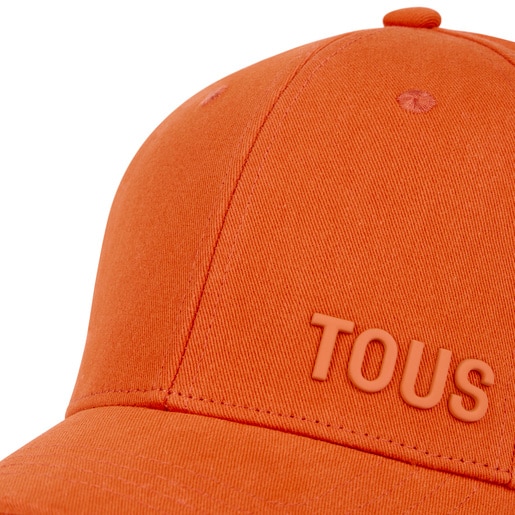 Gorra naranja TOUS Logo Metal